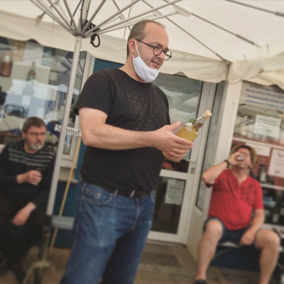 Whisky Tasting at Heiner's Duty Free Shop on Helgoland (Single Malt Scotch Glen Keith Glenallachie Miltonduff Wolfburn)