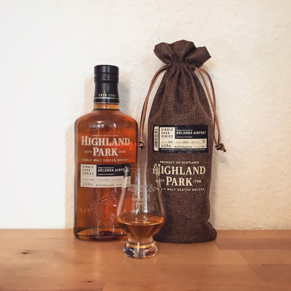 Highland Park 12yo Single Cask for Arlanda Airport (Orkney Islands Malt Scotch Whisky Tasting Notes Blog)