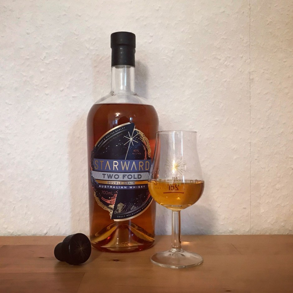 Starward Two-Fold Double Grain Australian Whisky (Wheat Malt Blend Red Wine Cask Tasting Notes BarleyMania)