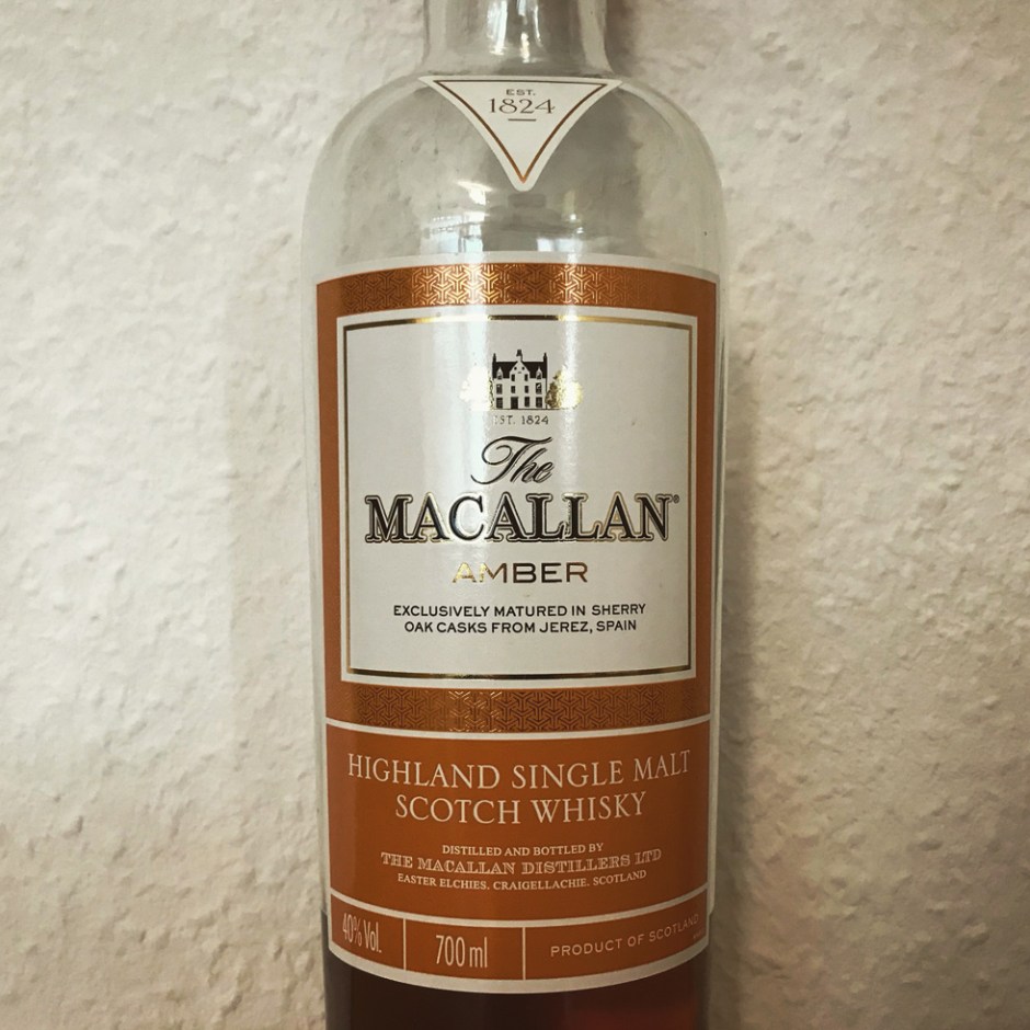 The Macallan Amber (Single Malt Speyside Scotch Whisky Tasting Notes BarleyMania)
