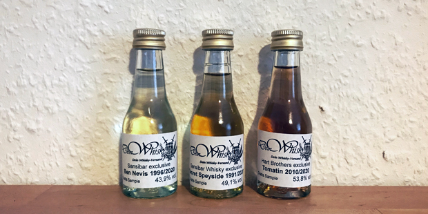 3x Single Malt Scotch Whisky by DeinWhisky.de (Ben Nevis Secret Speyside Tomatin Tasting Notes Blog BarleyMania)