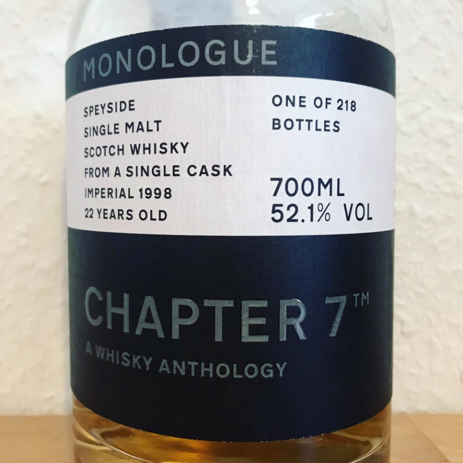 Imperial 22yo by Chapter 7 (Single Malt Scotch Whisky Speyside Ghost Distillery Blog Tasting Notes BarleyMania)