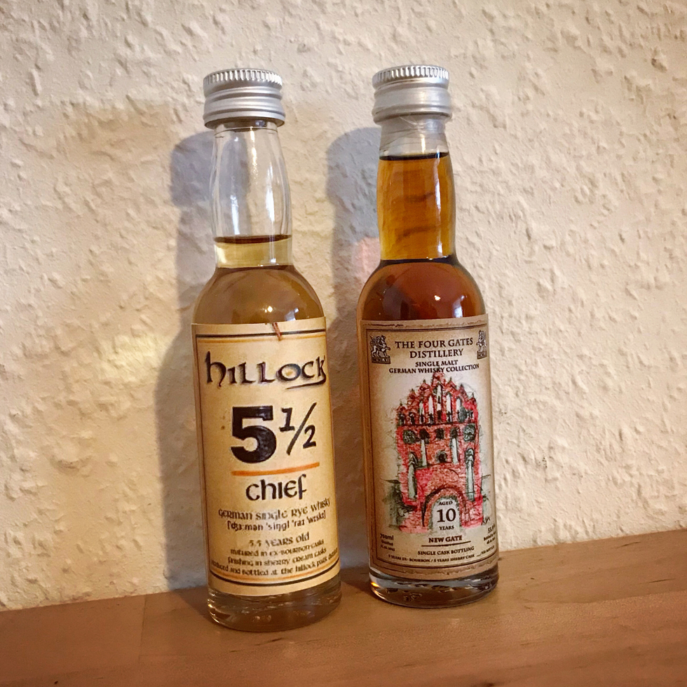 2x Single Malt Rye Whisky from Germany (Hillock New Gate Cream Sherry Blog Tasting Notes BarleyMania)