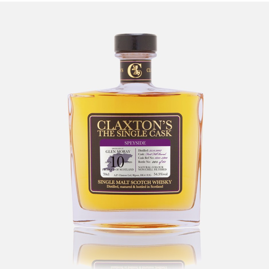 Glen Moray 10yo by Claxton's (Single Malt Speyside Scotch Whisky Bourbon Cask Tasting Notes BarleyMania)