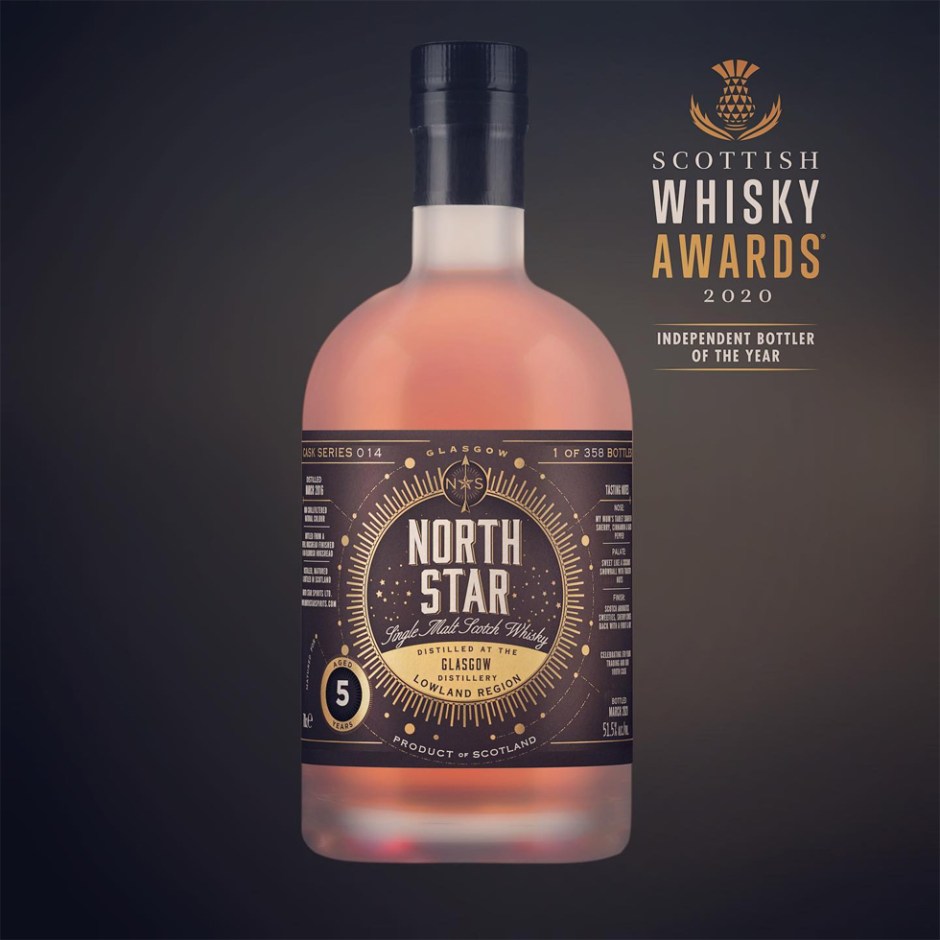 Glasgow Distillery 5yo Oloroso Sherry Finish by North Star Spirits (Single Malt Scotch Malt Whisky Lowlands Tasting Notes Blog)