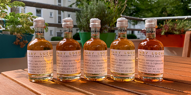 Cask Finishes Whisky Tasting by Fary Lochan (Denmark Single Malt Samples Virtual Event BarleyMania)