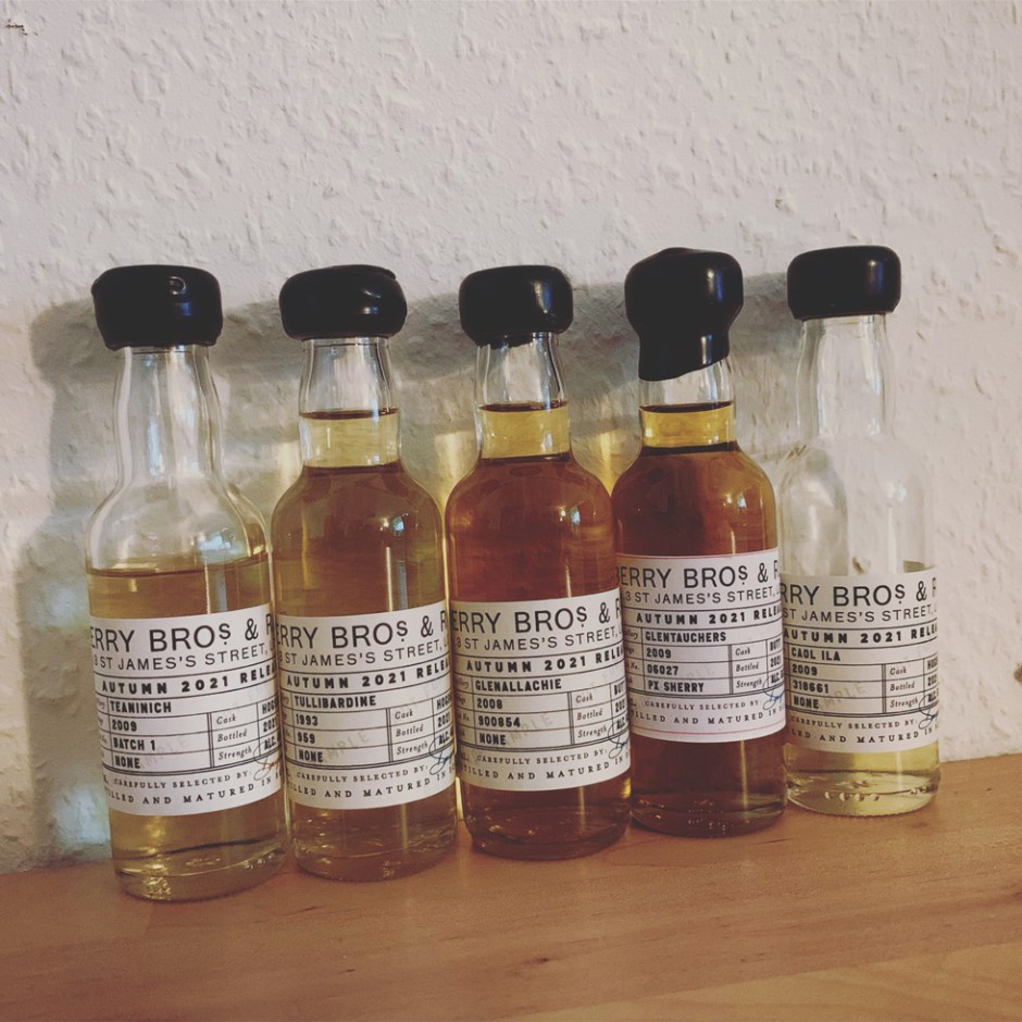 Berry Bros & Rudd - Autumn 2021 Outturn (Independent Bottler Single Malt Scotch Whisky Tasting Notes BarleyMania)