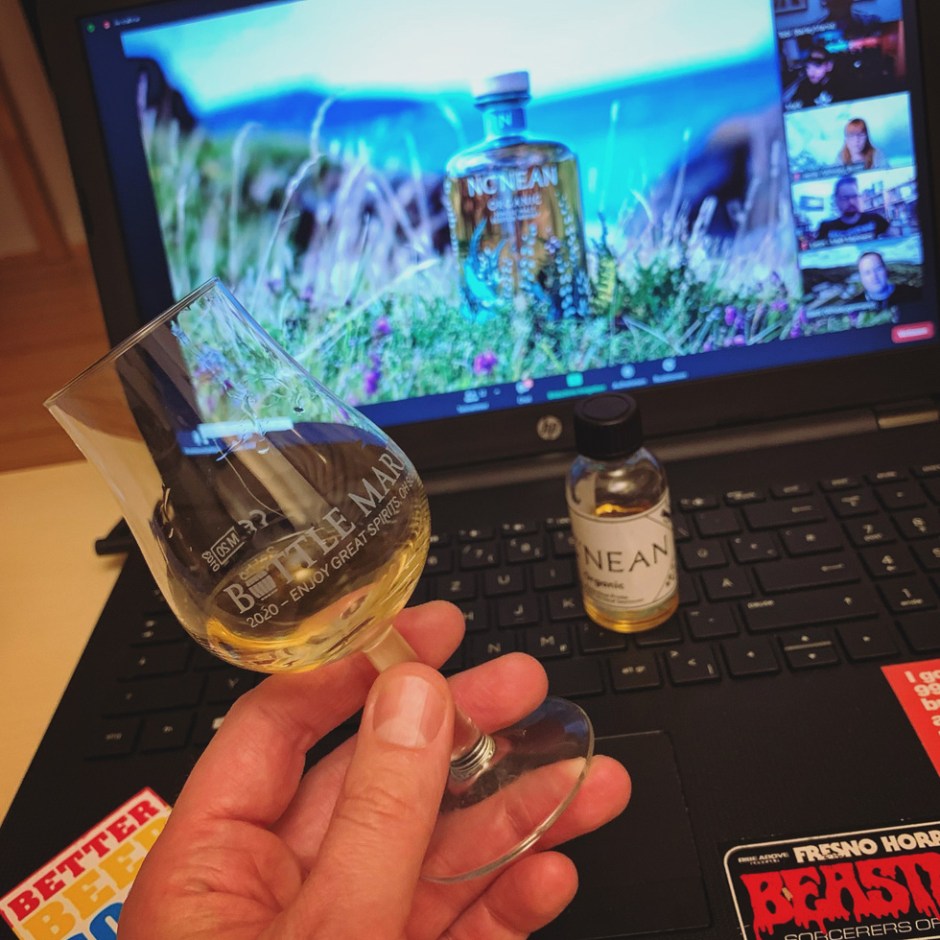 Nc'nean Distillery "Quiet Rebels" Virtual Tasting organized by Kirsch Import (Single Malt Scotch Highlands Whisky Sustainable Nature BarleyMania)