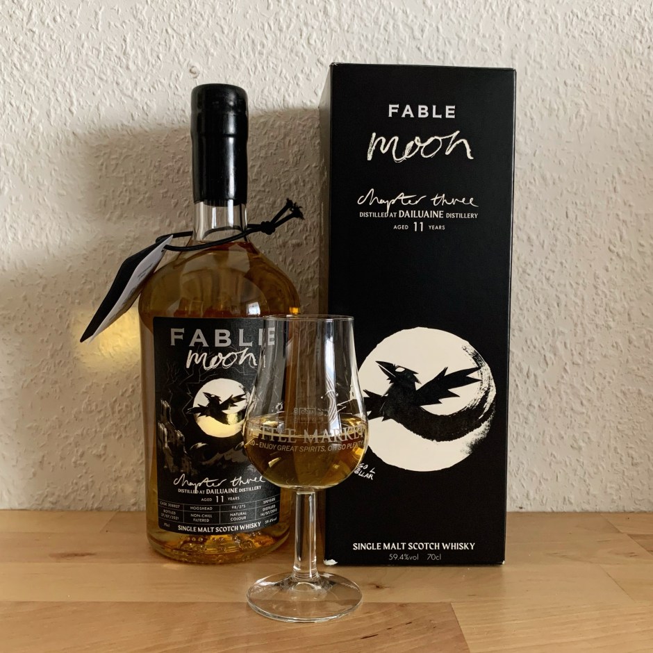 Full shot of Dailuaine 11yo by Fable Whisky from Scotland (BarleyMania)