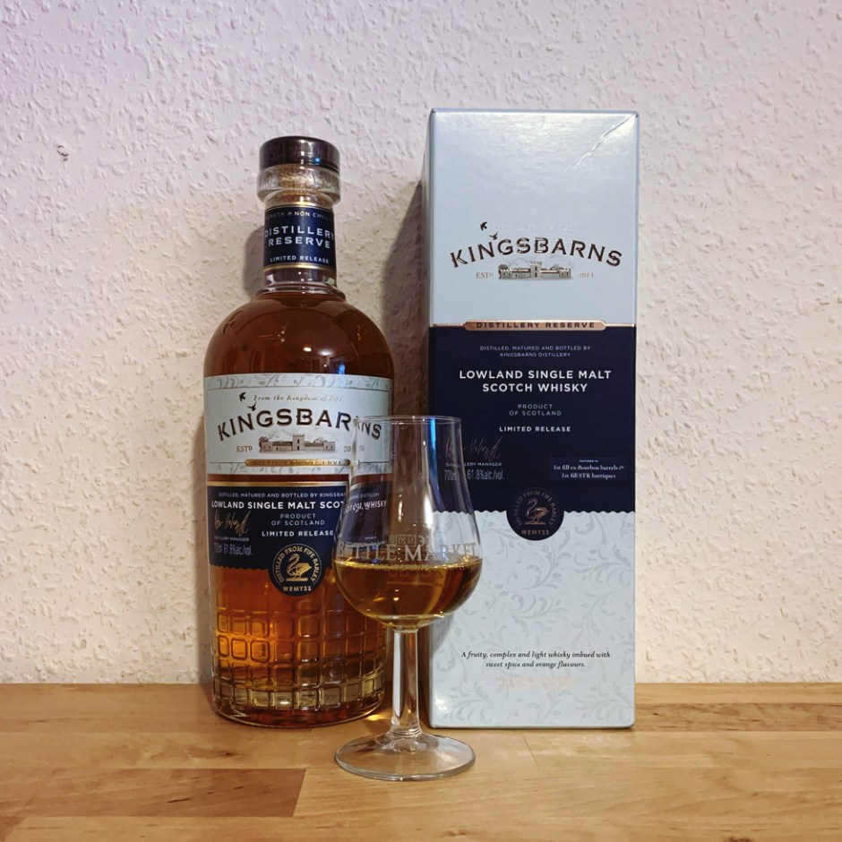 Full shot of Kingsbarns Distillery Reserve 2021