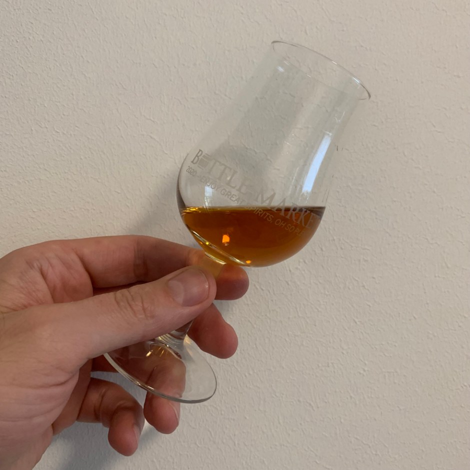 Dram shot of Floki Distiller's Choice Icelanding Single Malt Whisky drawn from an Oloroso Sherry cask