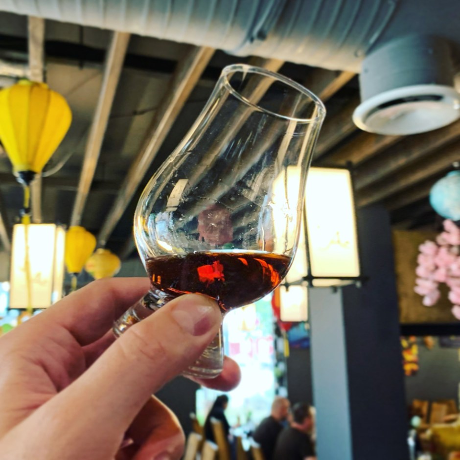 Impressions of Prineus' exclusive Lindores Abbey whisky tasting at restaurant Hoi An in Hamburg-Harburg