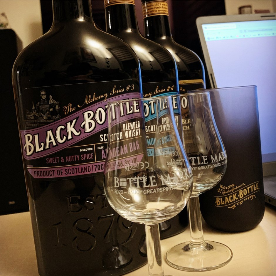 Impressions of Black Bottle Alchemy "Andean Oak" and "Smoke & Dagger" Virtual Launch Tasting Event (BarleyMania)