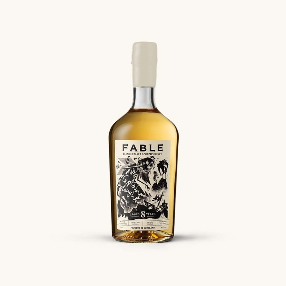 Promo shot shot of Fable Blended Malt Scotch Whisky Batch Three