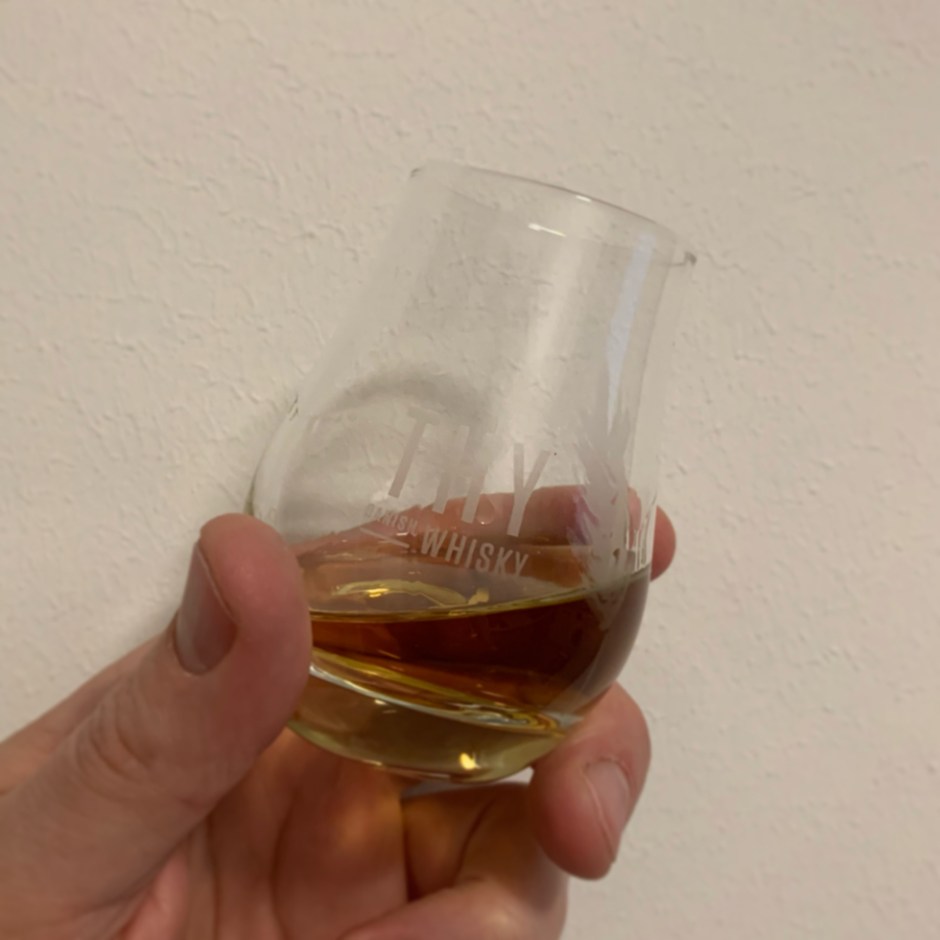 Dram shot of Thy Whisky Spelt-Rye