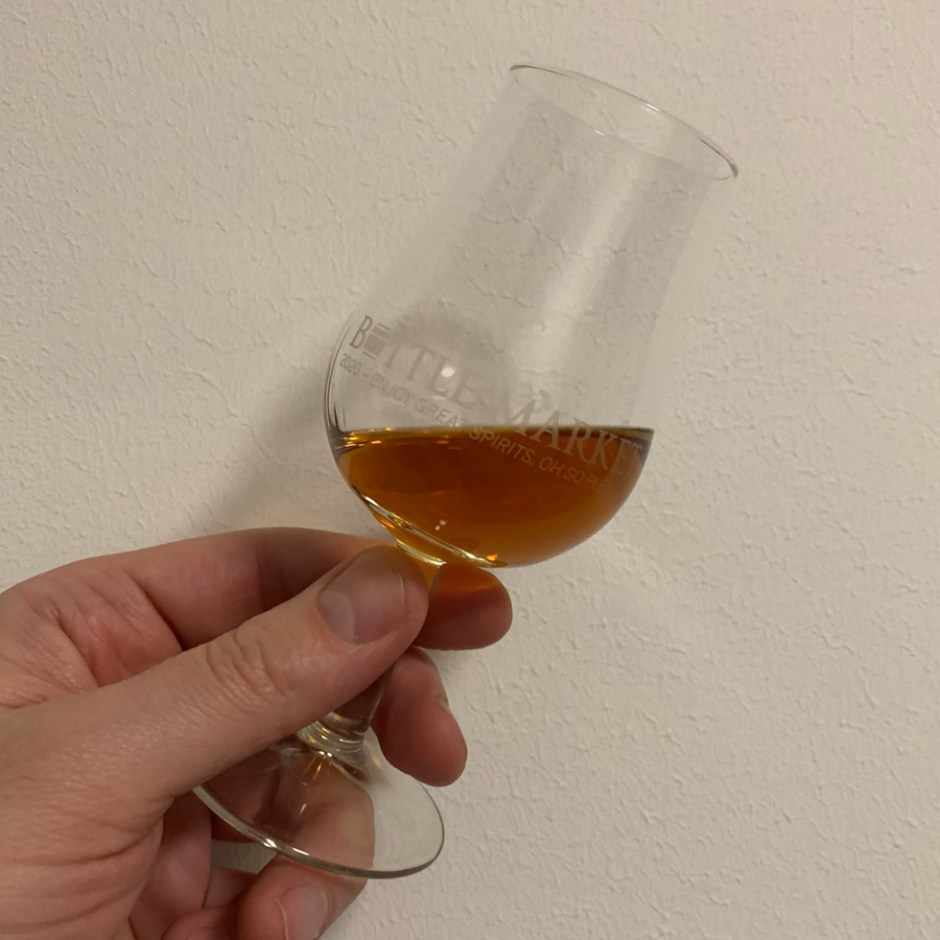 Dram shot of Meadowside Blended Scotch Whisky 2022 (by the makers of The Maltman)