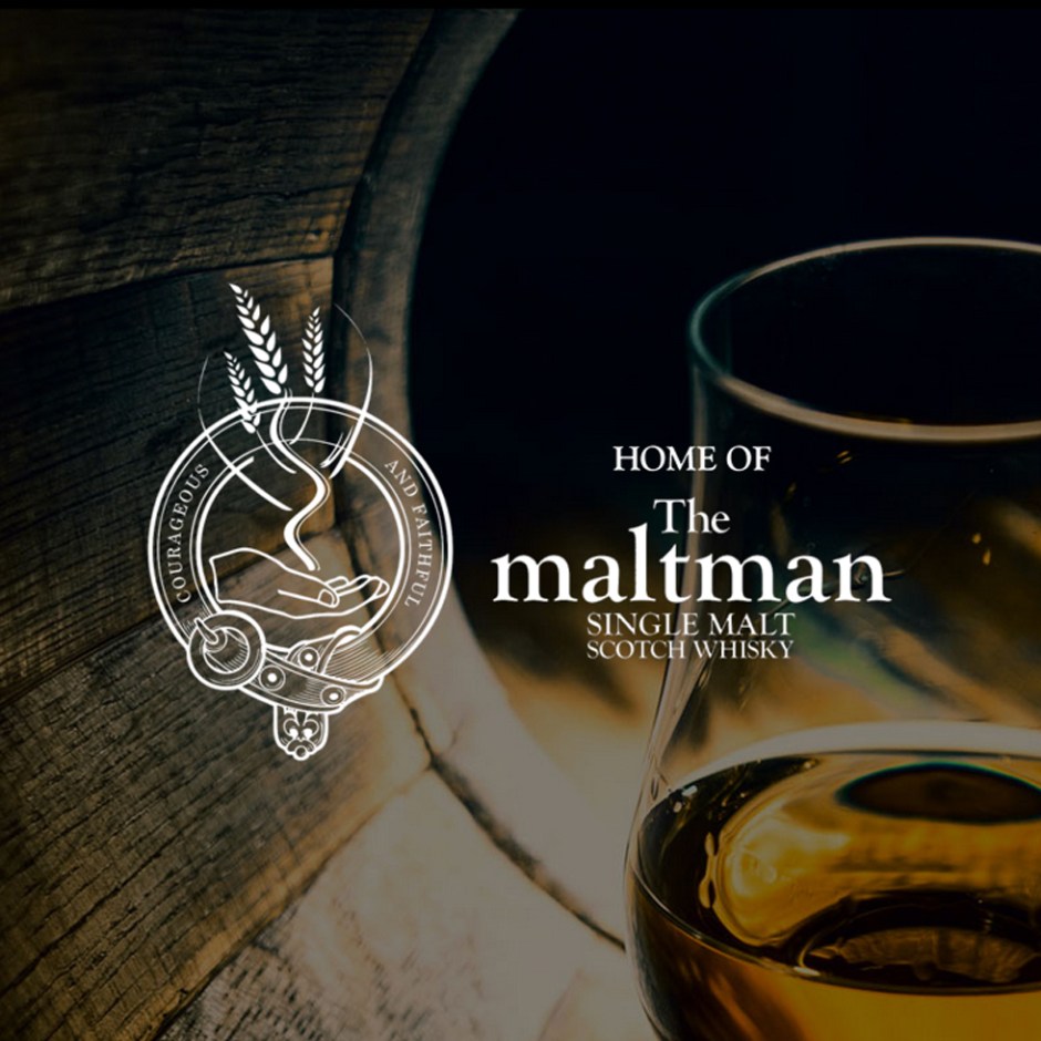 Promo shot of Meadowside Blended Scotch Whisky 2022 (by the makers of The Maltman)