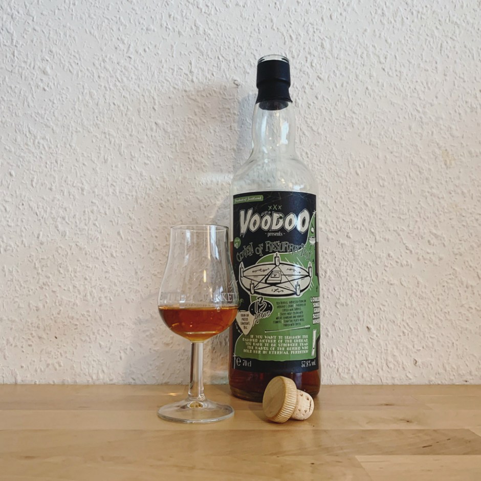 Full shot of Cameronbridge 13yo "Coven of Resurrection" by Whisky of Voodoo (Brave New Spirits)