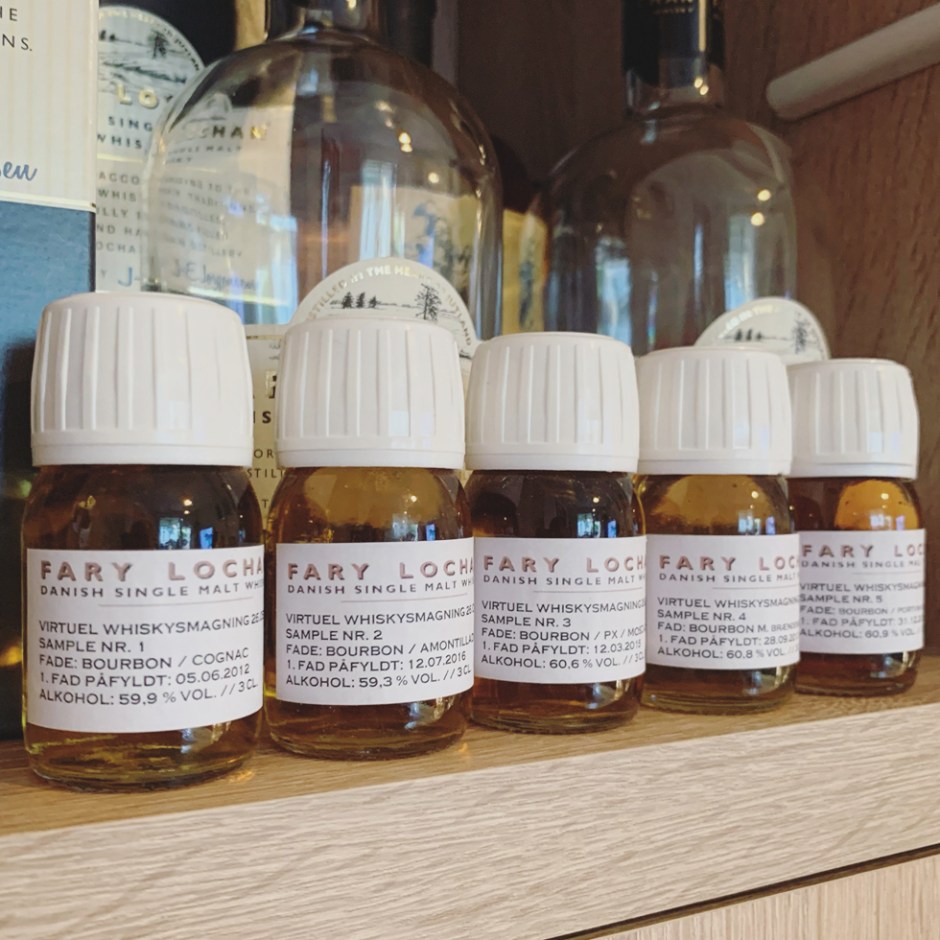 Impressions of the virtual whisky online tasting with Fary Lochan Distillery from Denmark