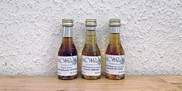 3 Single Cask Whisky Releases by DeinWhisky.de (Secret Speyside, Tomatin, New Riff Bourbon)