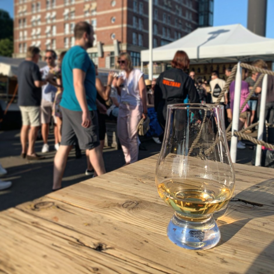 Borco World of Whisky festival 2023 at Museumshafen Oevelgoenne in Hamburg