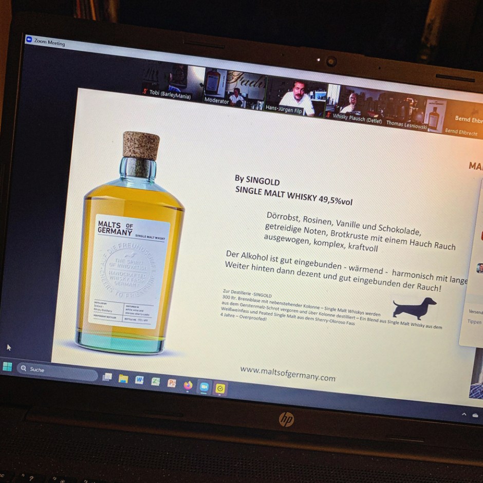 Virtual Single Malt Whisky Tasting with the new Indie Bottler Malts of Germany