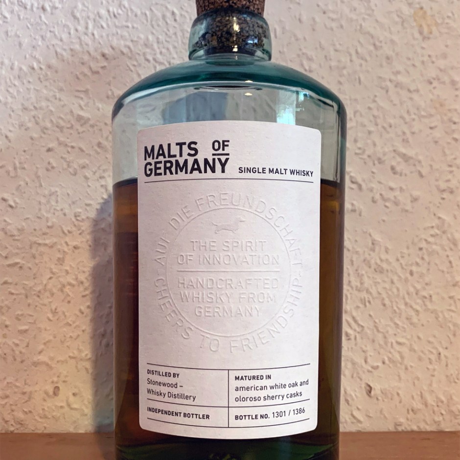Stonewood Single Cask Whisky by Malts of Germany