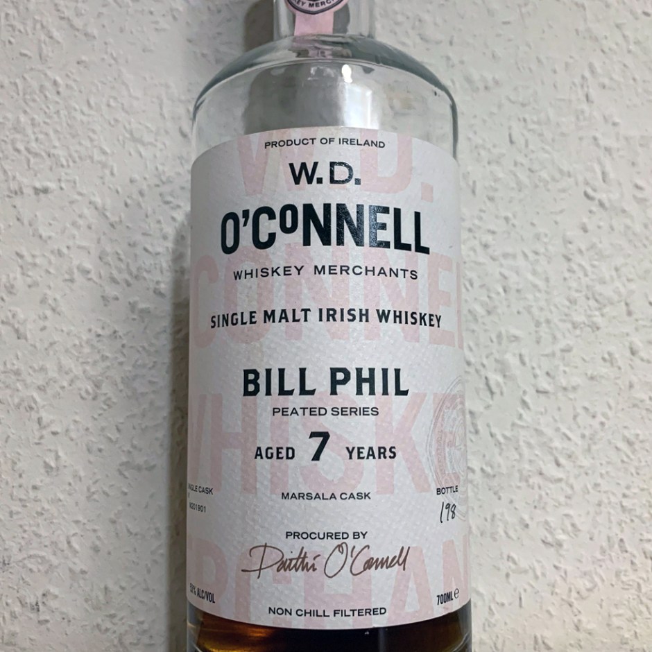 W.D. O'Connell Bill Phil 7yo Marsala Peated Irish Single Malt Whiskey