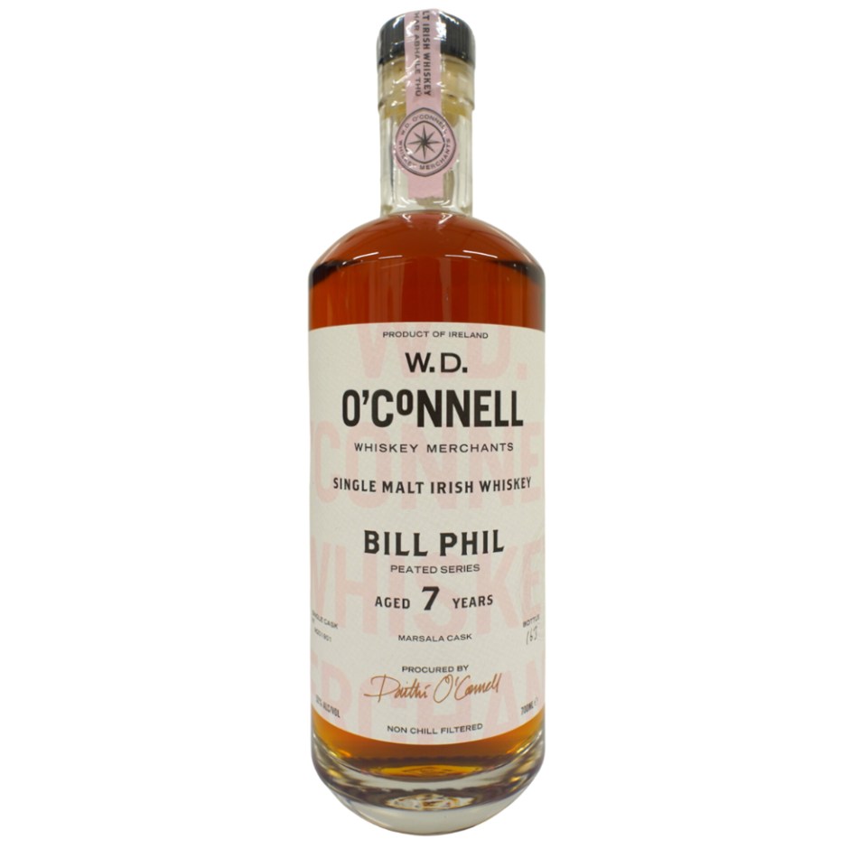 W.D. O'Connell Bill Phil 7yo Marsala Peated Irish Single Malt Whiskey